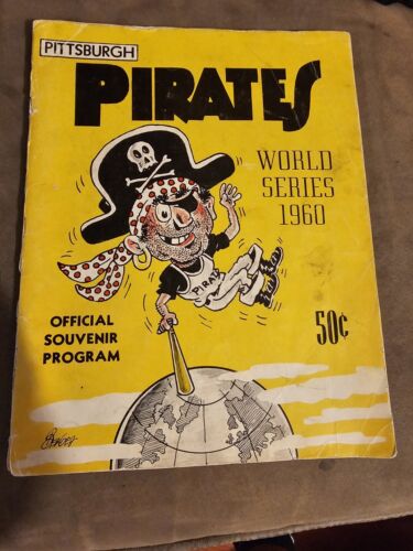 VINTAGE PITTSBURGH PIRATES 1960 MLB PENNANT WITH TEAM PHOTO CLEMENTE MAZEROSKI - Picture 8 of 11