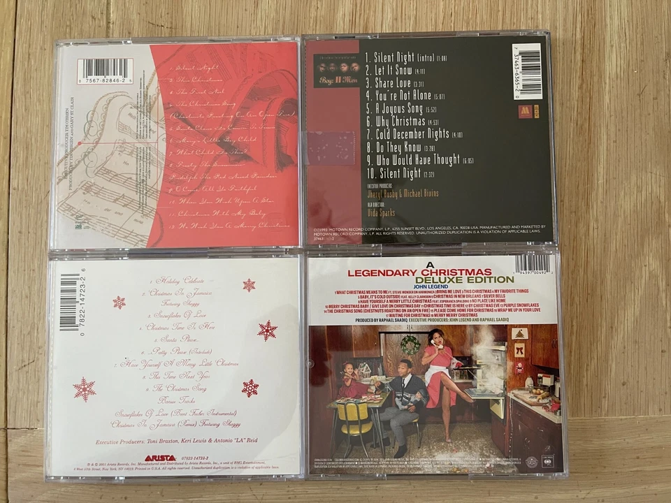 R&B Christmas 4 CD LOT - All-4-One - Boyz II Men - Toni Braxton - John Legend - Imagem 2 de 2