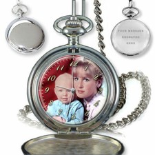 PERSONALISED CUSTOM PHOTO POCKET WATCH BIRTHDAY ANNIVERSARY BEST GIFT ENGRAVING