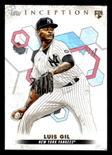 2022 Topps Inception Luis Gil Rookie Card #38 - New York Yankees