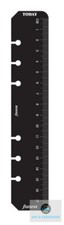 Filofax Personal size Black Ruler / Today Page Marker Organiser Refill 133609-NP