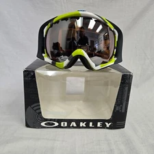 Oakley Crowbar Snow Goggle Factory Slant 2 Green Iridium Lens  *DISPLAY*