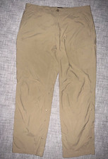 REI CO-OP MENS CARGO HIKING PANTS BEIGE RELAXED FIT ROLL UP SIZE 36X30