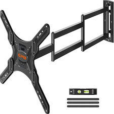 Full Motion Long Arm TV Wall Mount for 26-65 Inch TVs, Swivel Tilt