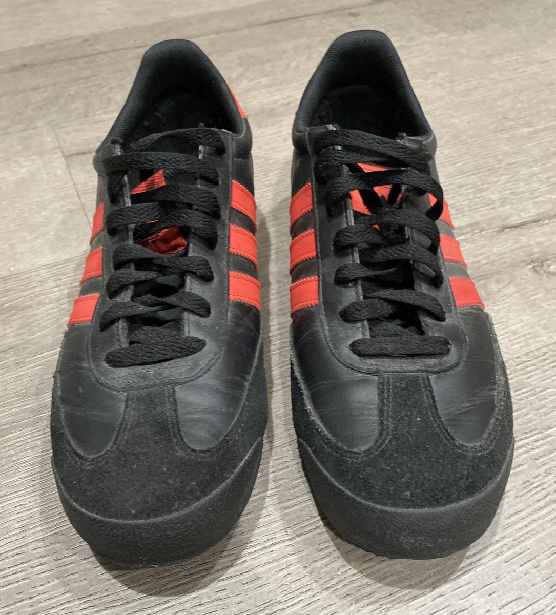 adidas dragon black leather