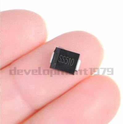 10pcs NEW SS510 SMC 5A/100V DO-214AB Chip Schottky Diodes Surface Mount #T5