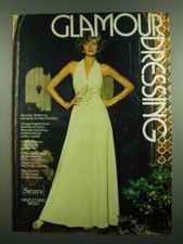 1974 Sears Dresses Ad - Glamour Dressing