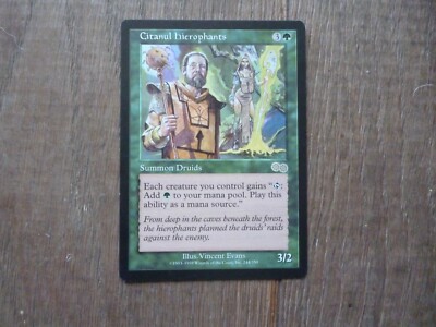 MTG 1 x Citanul Hierophanten seltene Urza's Saga Magic The Sammelkarte