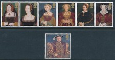 GB 1997 King Henry VIII 8th & Six 6 Wives Great Tudor set SG 1965-1971 MNH mint