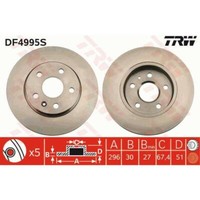 TRW 2X Bremsscheibe Vorne 296 BelüFtet FüR Opel Insignia A Caravan G09
