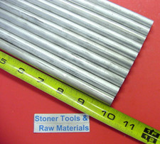 10 pieces 1/2" ALUMINUM 6061 ROUND ROD 10" long Solid T651 Extruded Bar Stock