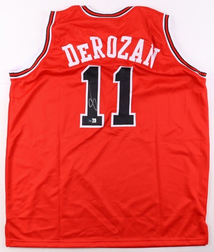 Autogramm/signed DeMar DeRozan Chicago Red Basketball Trikot Beckett BAS COA - Bild 1 von 3