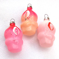 3 candele vintage in vetro addobbi natalizi abete x natale decorazioni capodanno
