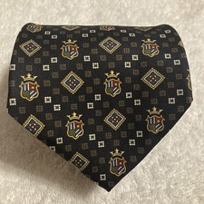 Tommy Hilfiger Geometric Multicolored Design 100% Silk Neck Tie Made In USA.