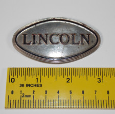 Rare 1928-1930 Lincoln Car Radiator Automotive Emblem Badge Brass Nameplate Logo