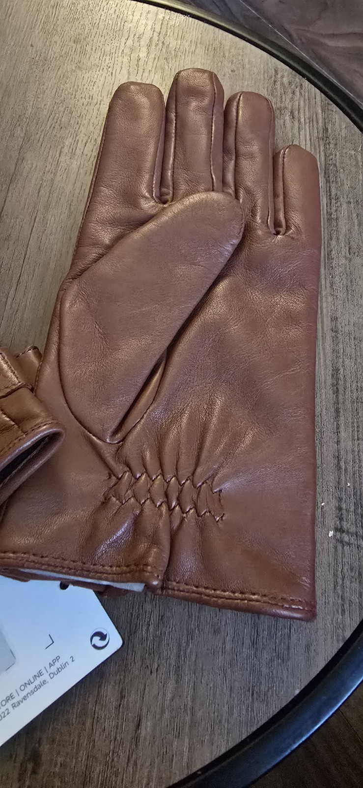 Autograph Men's Brown Soft Leather Gloves Size S/M image 7