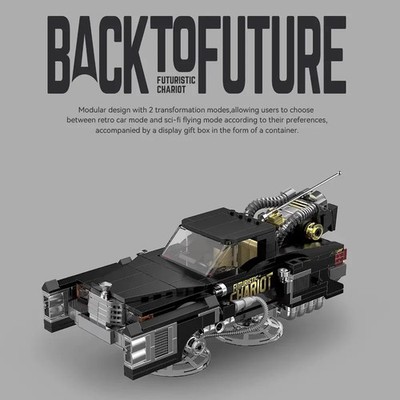 Happy Build Power Block Power Build PB8827 Back To Future Futuristic Chariot