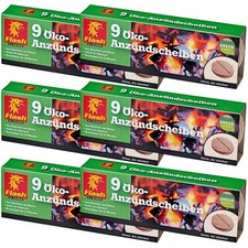 54x Écologique Anzünd-scheiben Aide Bois Bio Allumage de Cheminée Grill-Anzünder