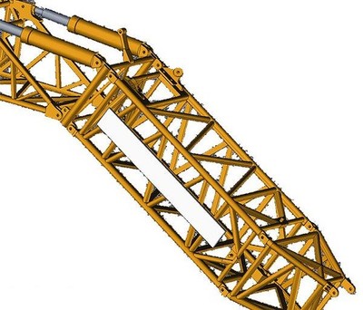 NZG,Set of 2 Panels for LIEBHERR LTM11200-9.1 crane jib, 1/50, NZG7324