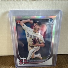 2025 Bowman - Rookie Red RC Variation David Festa #54 Sp Rookie Red Rc Chrome...
