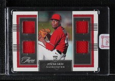 2022 Panini Three and Two Rookie Quad Jerseys 44/60 Josiah Gray #RQJ-JG 0ji1