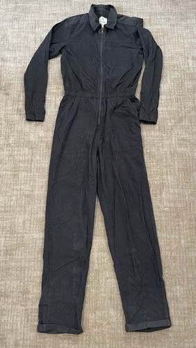 Aerie Offline Women's Dark Gray Utility Corduroy Ribbed Jumpsuit Size XS New