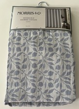 NEW William Morris  Co Fabric Shower Curtain  Rosehip  Blue Pattern 72" x 72"