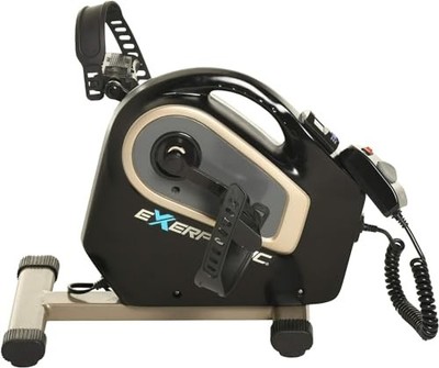 EXERPEUTIC 2000M MOTORIZED UNDER DESK EXERCISE BIKE - 4107 - BLACK