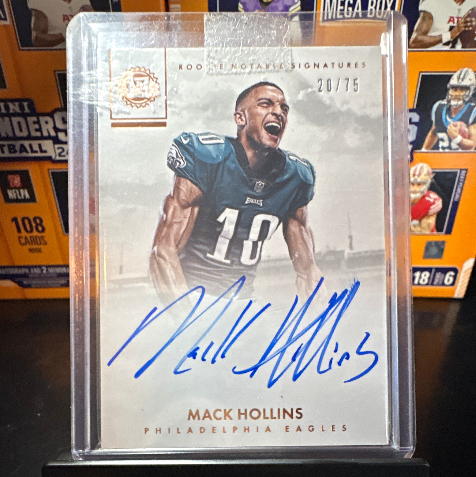 Mack Hollins Panini Encased Rookie Notable Signatures #RNMHL Base