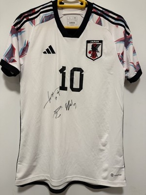 Adidas Japan Trikot 2022 MINAMINO #10 Gr. L 3x SIGNIERT Machino Takai