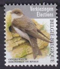 Belgium 2019 Fauna, Birds, Sand Martin, Buzin MNH**