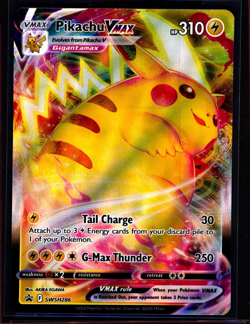 Pikachu VMAX SWSH286 Promo Regular Size NM TCG Pokemon Pikachu 0425#128