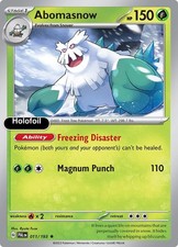 Abomasnow [PAL - 011/193] Rare Holofoil NM SV02: Paldea Evolved