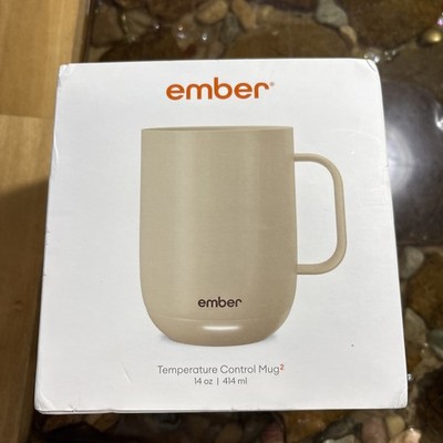 Ember Mug 2 Smart App Controlled Heated Coffee Cup 14oz color SandStone. new