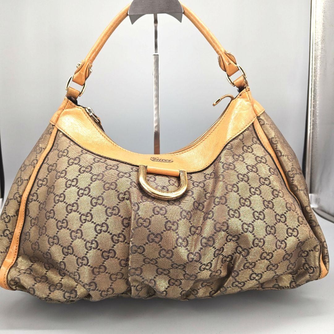 Gucci Abbey One Shoulder Bag with Gold GG Crystal Hardware from Japan