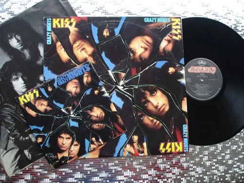 KISS ~ Crazy Nights ~ LP w/ Crazy Nights 7" Single   Mercury 422 832 626-1 Q-1