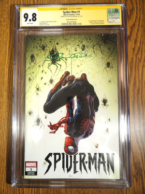 Spider-Man #1 Selten Clayton Crain Variante Signatur Serie Cgc 9.8 Ss 1000