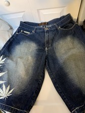 Vintage Urban Rare Jean Shorts Mens Sz 38 90s Y2K denim baggy weed