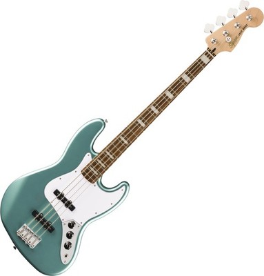 Squier Affinity Series Active Jazz Bass Mystic Sea Foam Green 4-Saiter E-Bass