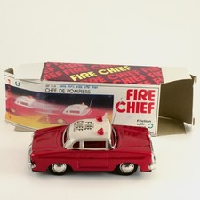 Tinplate FIRE CHIEF Fire Command Vehicle MF 714 Friction From Japan
