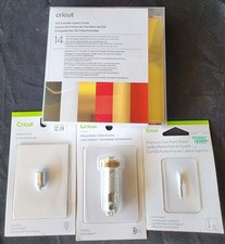 Cricut Engraving Tip ,roatary housing, fine point Blades, and foil transfer ca