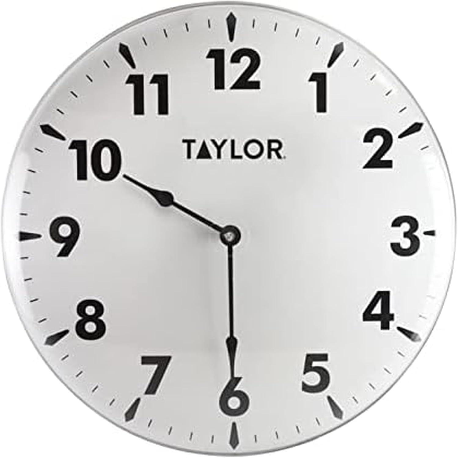 Indoor Outdoor Metal Wall Clock, Wireless Thermometer with Easy to Read Large Nu