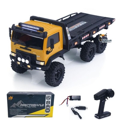 Used Hobby Plus 1/18 6CH RC Off Road Car 6WD Flatbed Truck 2Speed Brushed Motor