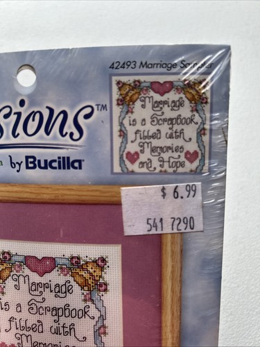 BUCILLA LOVE HONOR & NEGOZIATE 42540 CAMPIONATORE MATRIMONIO 42493 punto croce contato - Foto 7 di 11