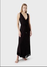 NWOT Emporio Armani Swimwear Beach Robe Maxi Dress Medium