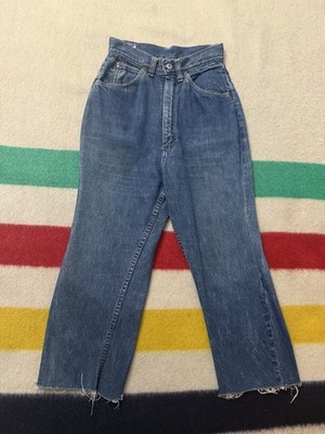 Vintage 50s JC Penney Penney s Foremost Half Selvedge Jeans Size 23x20.5 7  Leg
