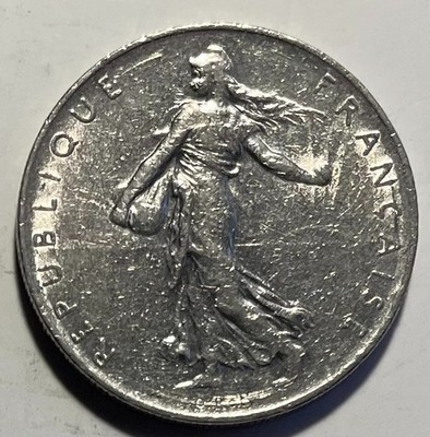 France 1 Franc 1976 - the Sower - Dolphin Mintmark | eBay