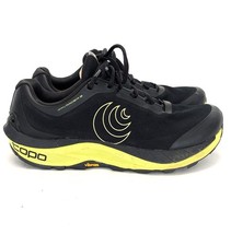 Topo Athletic MTN Racer 3 Mens Size 11 Black Lime Trail Running Vibram