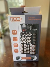 The Battery Organizer and Tester with Cover 93-Battery Storage Organizer