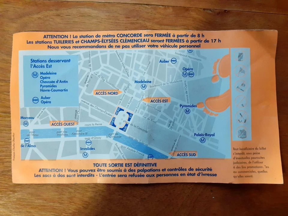 Billet ticket COUPE du MONDE FINALE 1998 - FRANCE 98 Worn + Fête du Football - Photo 4/4